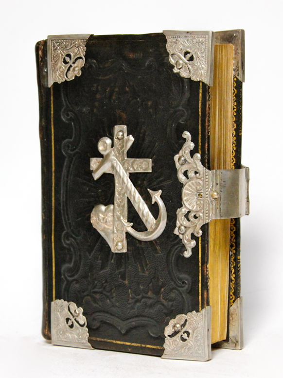 kerkboek zilveren beslag antieke bijbel 18e eeuw zilveren klampen peter Dullaert heilige handel